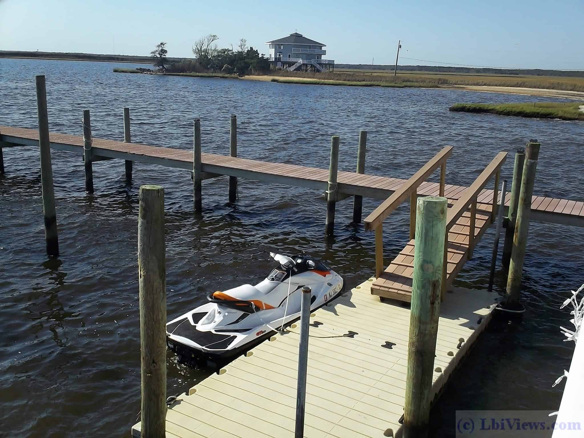 Seadoo at the Floating Dock at Antionetta's Restaurant