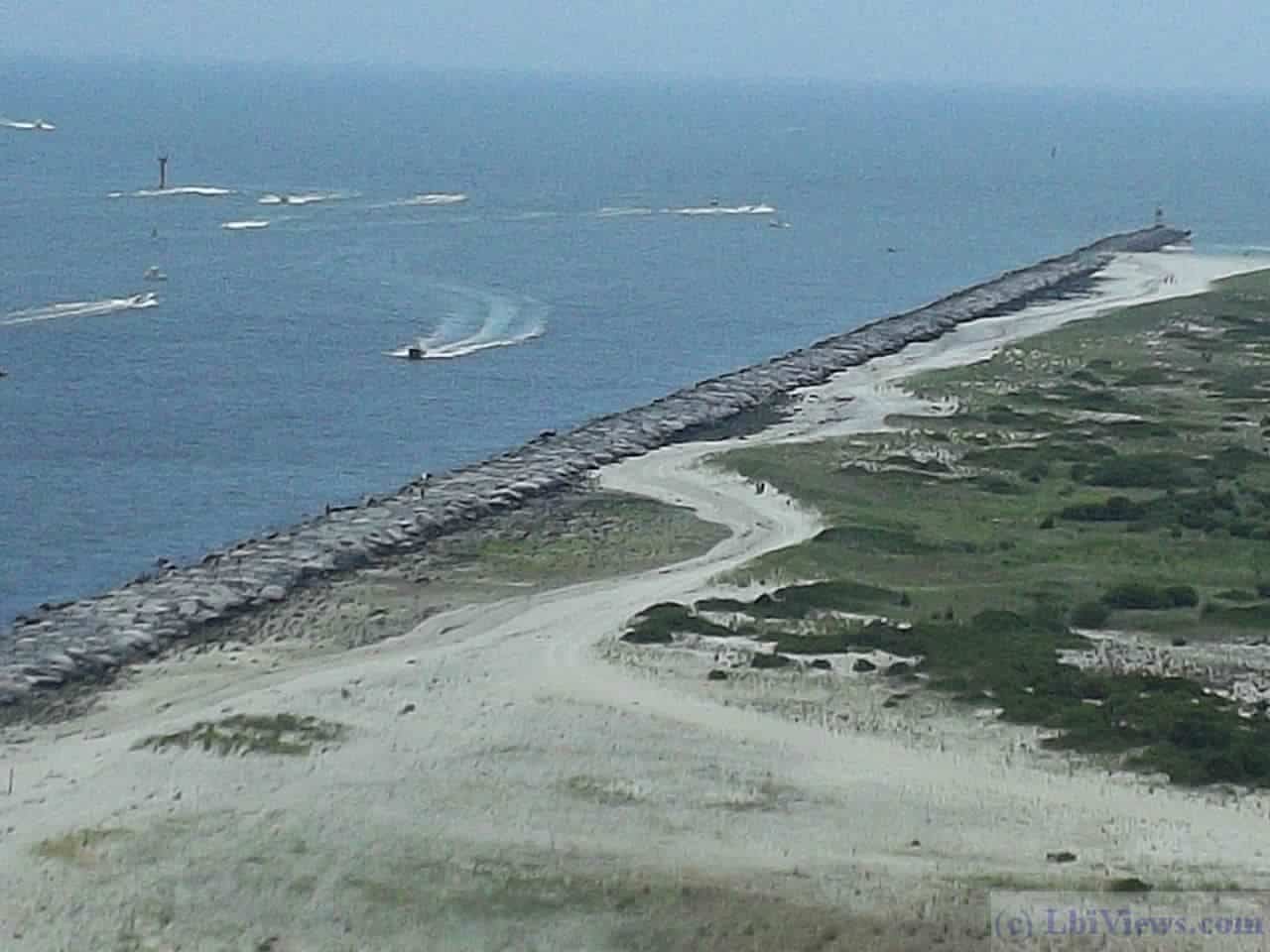 Barnegat Inlet as seen from the Barnegat Lighthouse