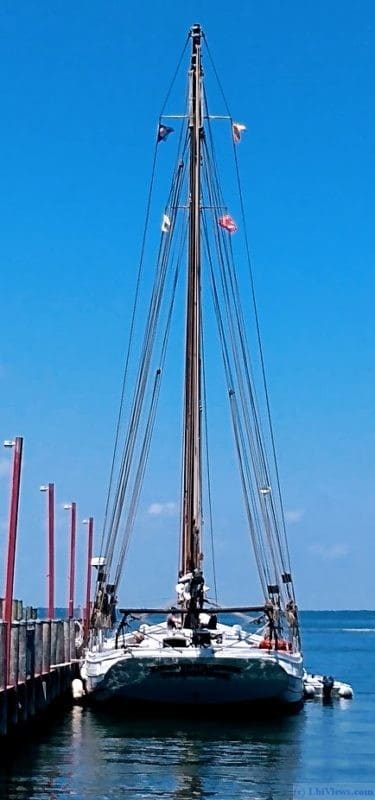 The AJ Meerwald docked at Beach Haven New Jersey