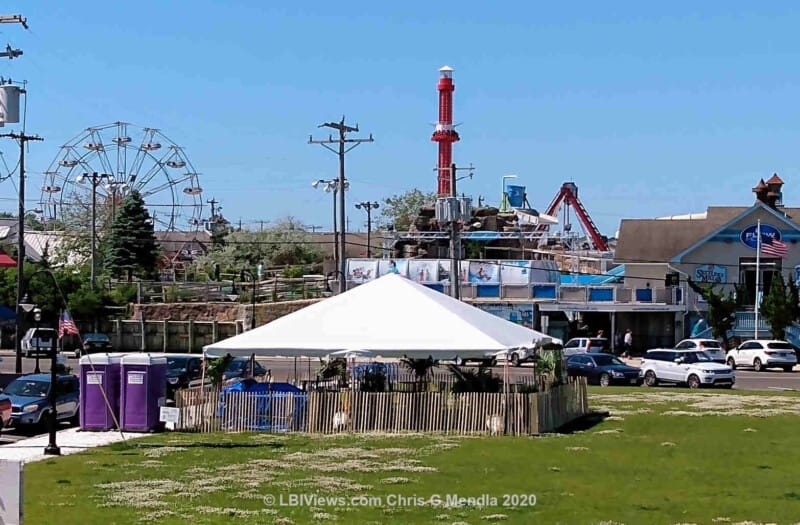 Beer Garden for the Ship Bottom Brewery in Beach Haven 