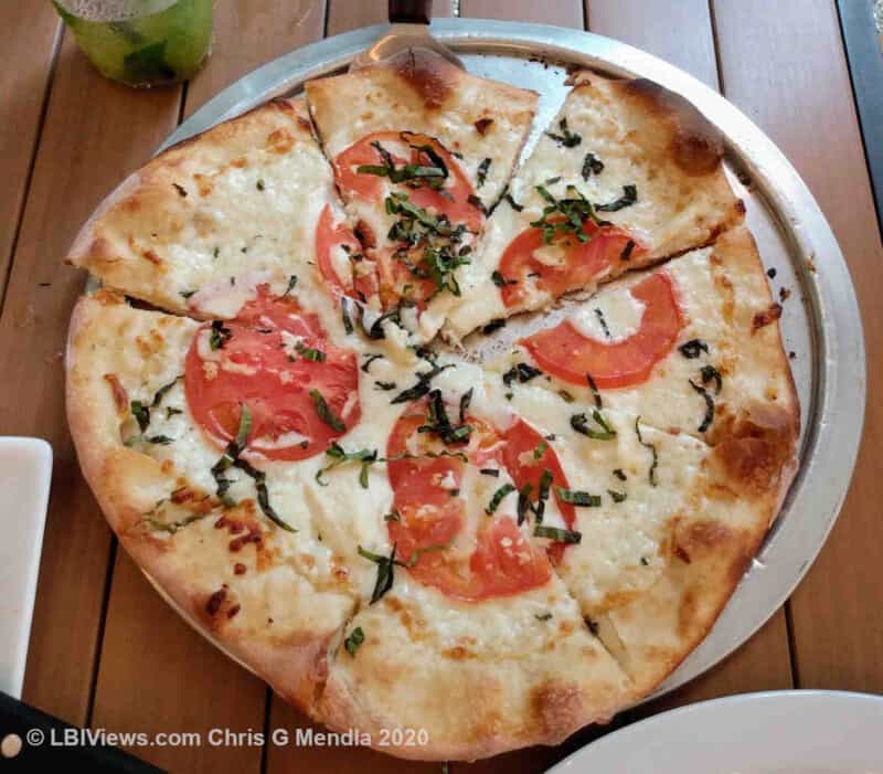 White Pizza at Bucks Backyard in Beach Haven LBI