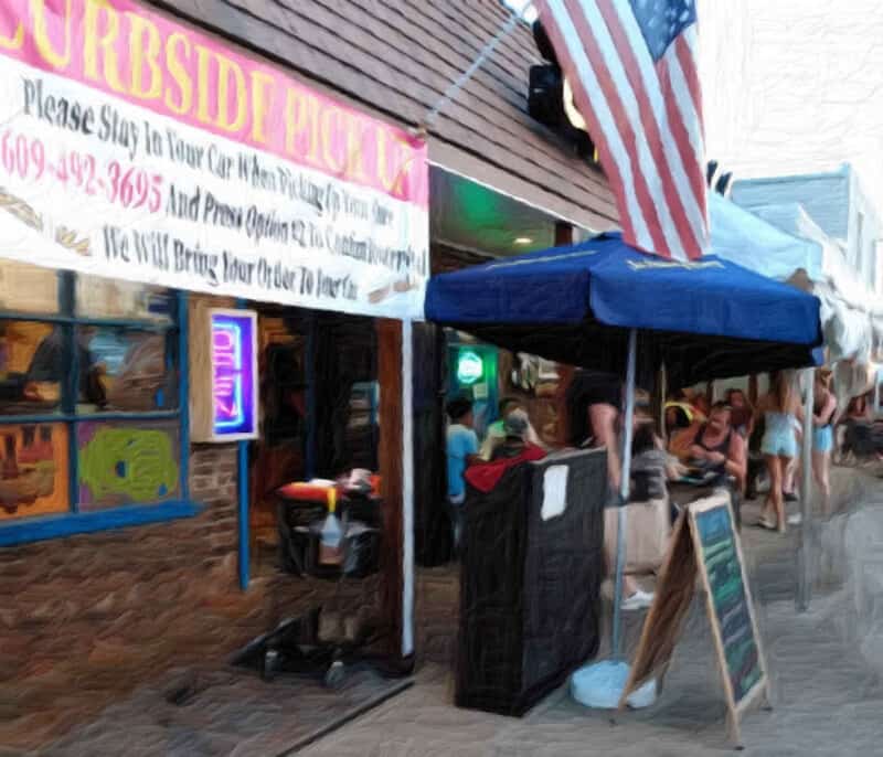 The Chicken or the Egg - Sidewalk Dining on Bay Avenue  - Beach Haven, NJ on LBI