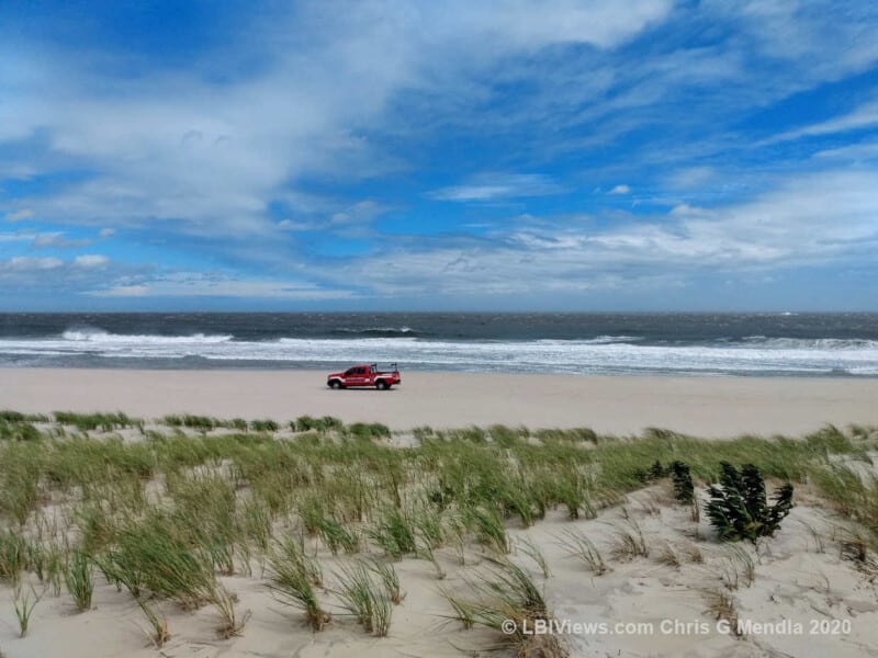 The Ocean - North Beach Haven - Tropical Storm Isaias around 2:30 pm